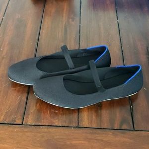 ROTHY'S Womens 10 Black Mary Janes - Gently Worn